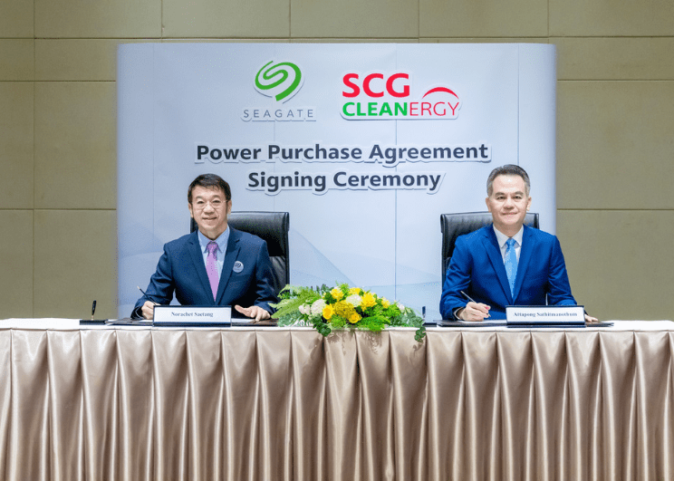 เอสซีจี คลีนเนอร์ยี่ จับมือ ซีเกท ประเทศไทย ลงนามในสัญญาซื้อขายพลังงานไฟฟ้า Solar Rooftop