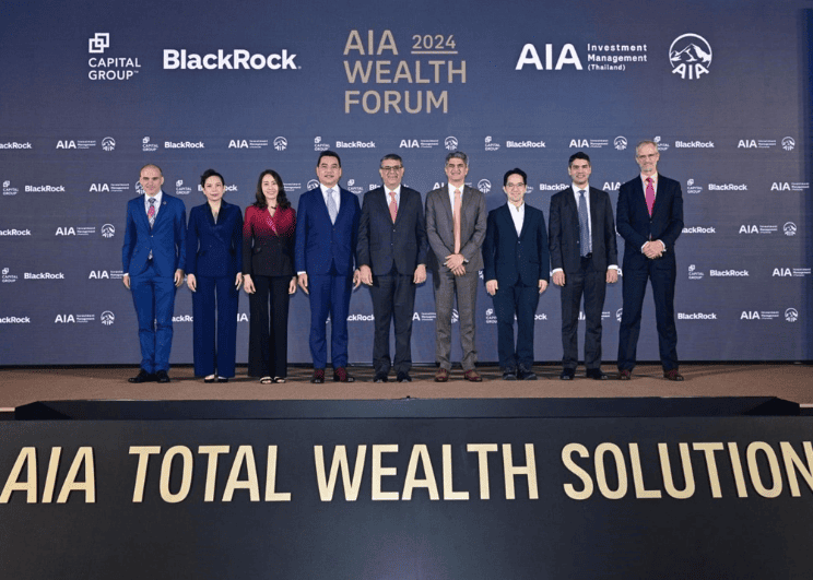 เอไอเอ ประเทศไทย จับมือพันธมิตรด้านการลงทุนระดับโลก จัดงานเสวนา AIA Wealth Forum 2024: Higher for Longer vs Longer for Higher  ก้าวข้าม…ความผันผวน มุ่งสู่ศักยภาพการเงินที่ยั่งยืน